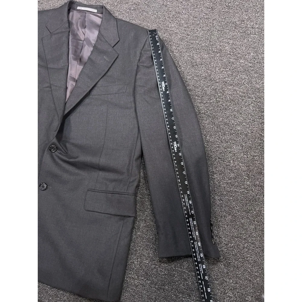 Hickey Freeman Suit Men's 41L Pants 33x30‎ Gray Loro Piana Tasmanian Super 130s